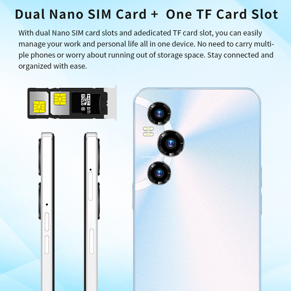 Brand New S30 Ultra Cellphones 5G Android Smartphone 8000mAh 16+1TB 7.3 Inch Face Unlock Cell Phone 50MP+108MP 4G Mobile Phones