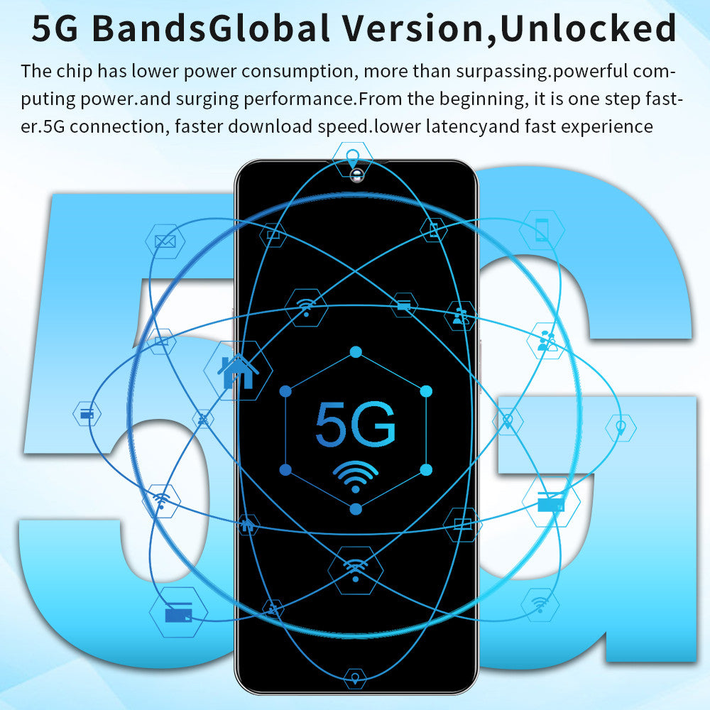 Brand New S30 Ultra Cellphones 5G Android Smartphone 8000mAh 16+1TB 7.3 Inch Face Unlock Cell Phone 50MP+108MP 4G Mobile Phones