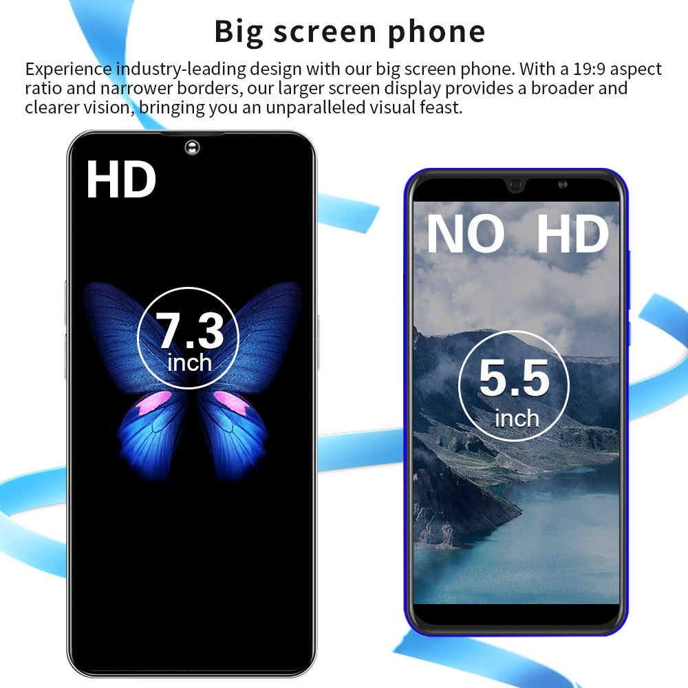 Brand New S30 Ultra Cellphones 5G Android Smartphone 8000mAh 16+1TB 7.3 Inch Face Unlock Cell Phone 50MP+108MP 4G Mobile Phones