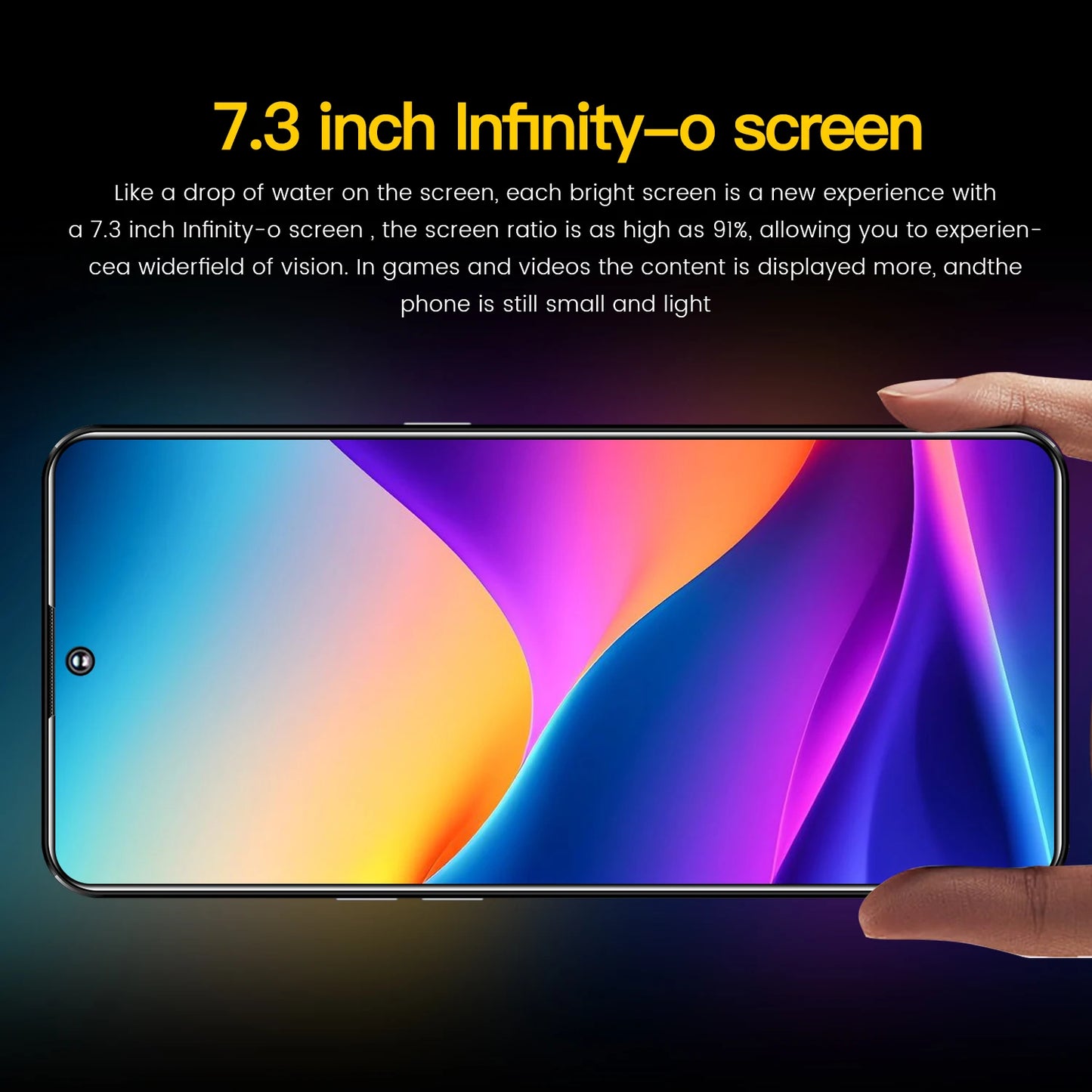 2024 Cell Phone 5G C16 Pro Max 7.3inch HD Full Screen,16GB+1TB,celulares Smartphone Android 13 Mobile Phones Global Version Unlocked