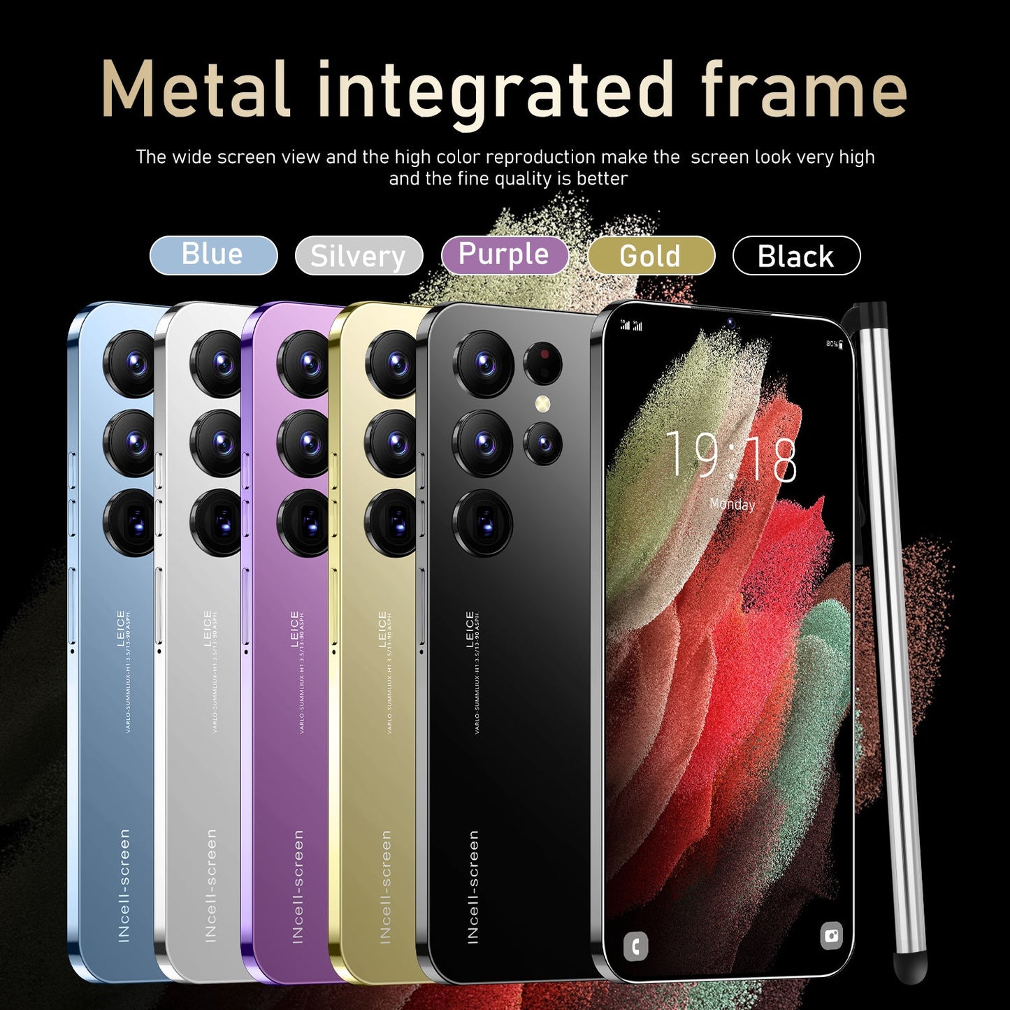 S23 Ultra Smartphone 5G 4G 6.8 in Full Screen 16GB+1TB Dual Sim Smart Mobile Phones Android Cellphones Global Version Cell Phone