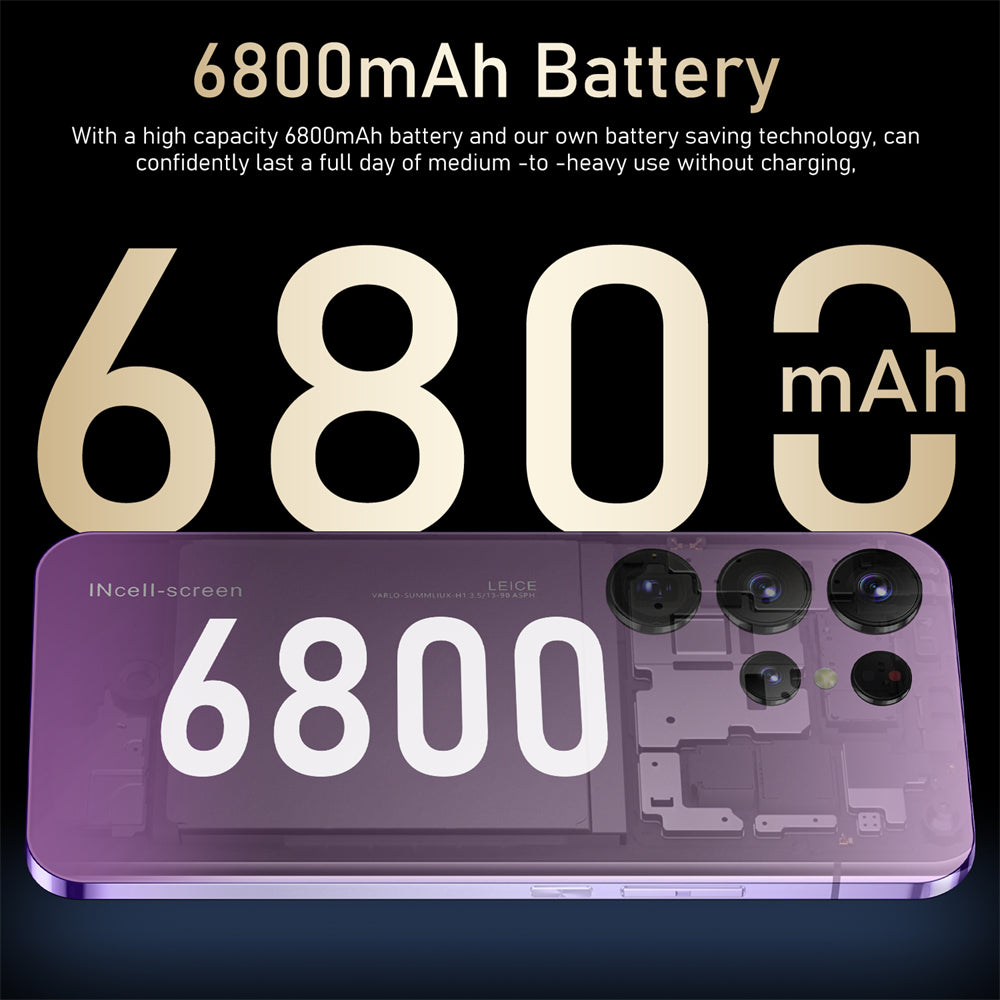 S23 Ultra Smartphone 5G 4G 6.8 in Full Screen 16GB+1TB Dual Sim Smart Mobile Phones Android Cellphones Global Version Cell Phone