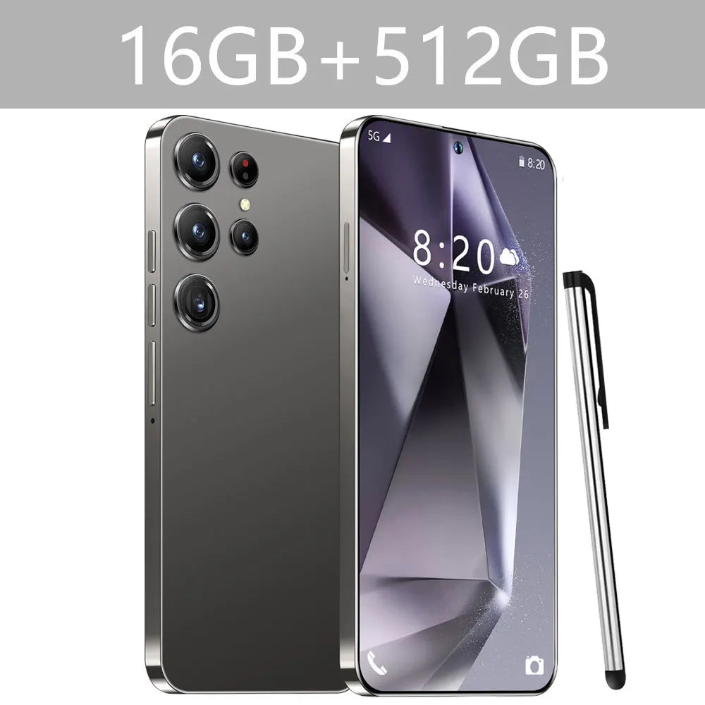 New S24 Ultra Smartphone 5G 7.3 HD Screen 16+1TB Snapdragon 8 gen 3 Dual Sim Cellphones Face ID Cell Phone Mobile Phones Android