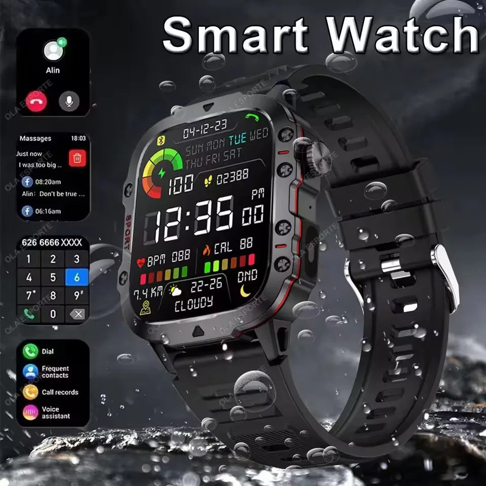 2025 Smartwatch New GPS Smart Watch Men 1.71 Inch HD Display GPS & Make/Receive Phone Calls 400mAh Battery Braceletes