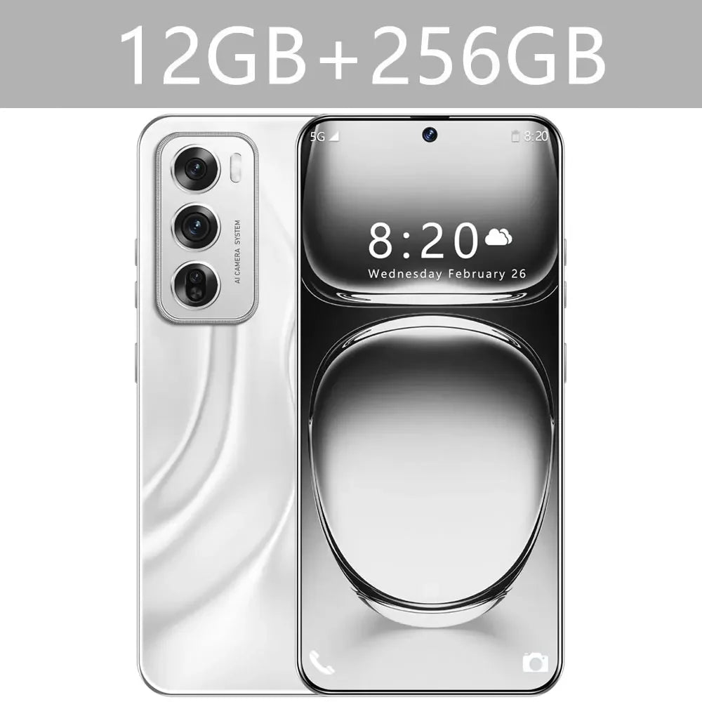 Reno12 pro Smartphone 5G Smart Mobile Phones 16GB+1TB Dual SIM Cellphones Snapdragon 8 gen 3 Android 14 Face Unlocked Cell Phone