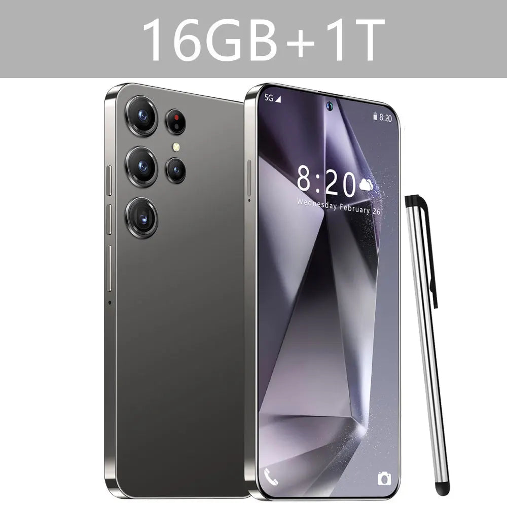New S24 Ultra Smartphone 5G 7.3 HD Screen 16+1TB Snapdragon 8 gen 3 Dual Sim Cellphones Face ID Cell Phone Mobile Phones Android