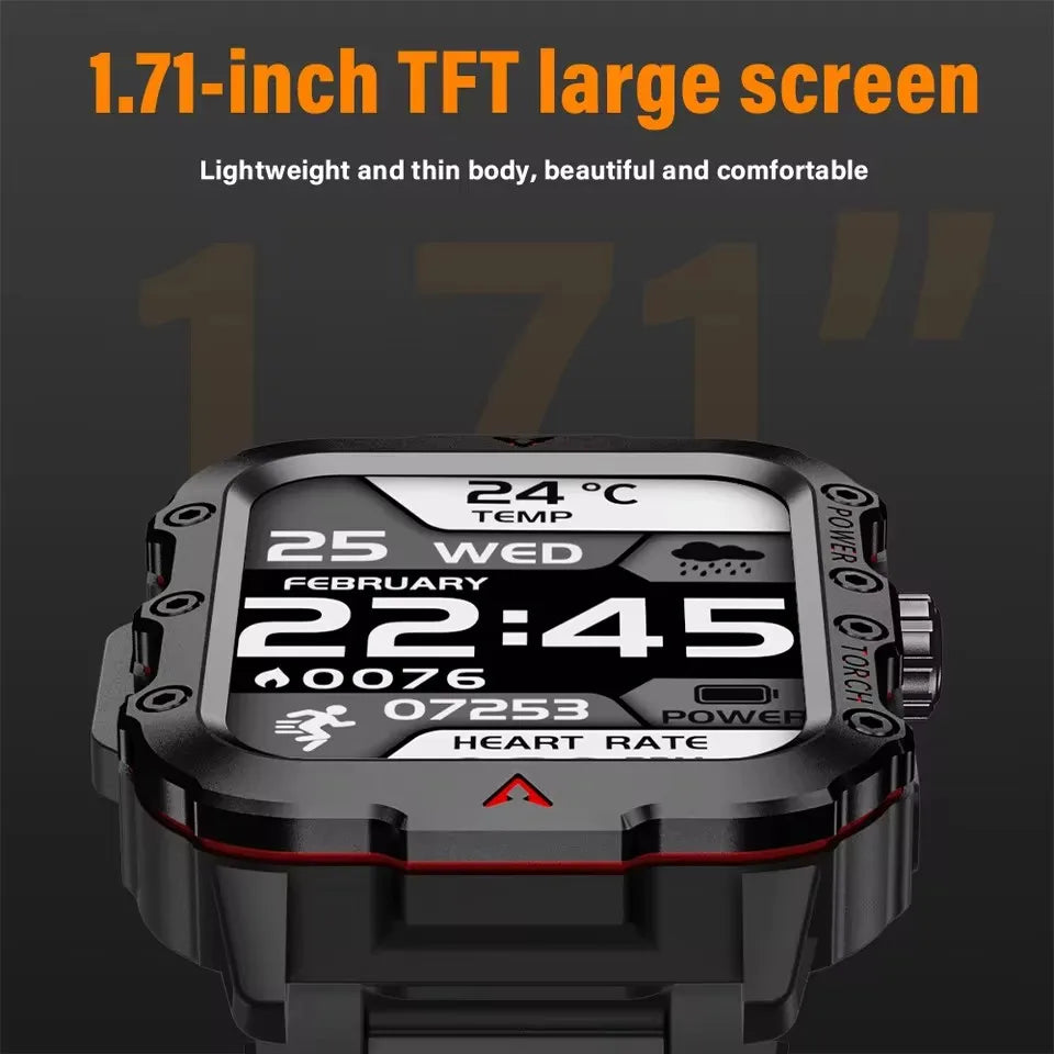 2025 Smartwatch New GPS Smart Watch Men 1.71 Inch HD Display GPS & Make/Receive Phone Calls 400mAh Battery Braceletes