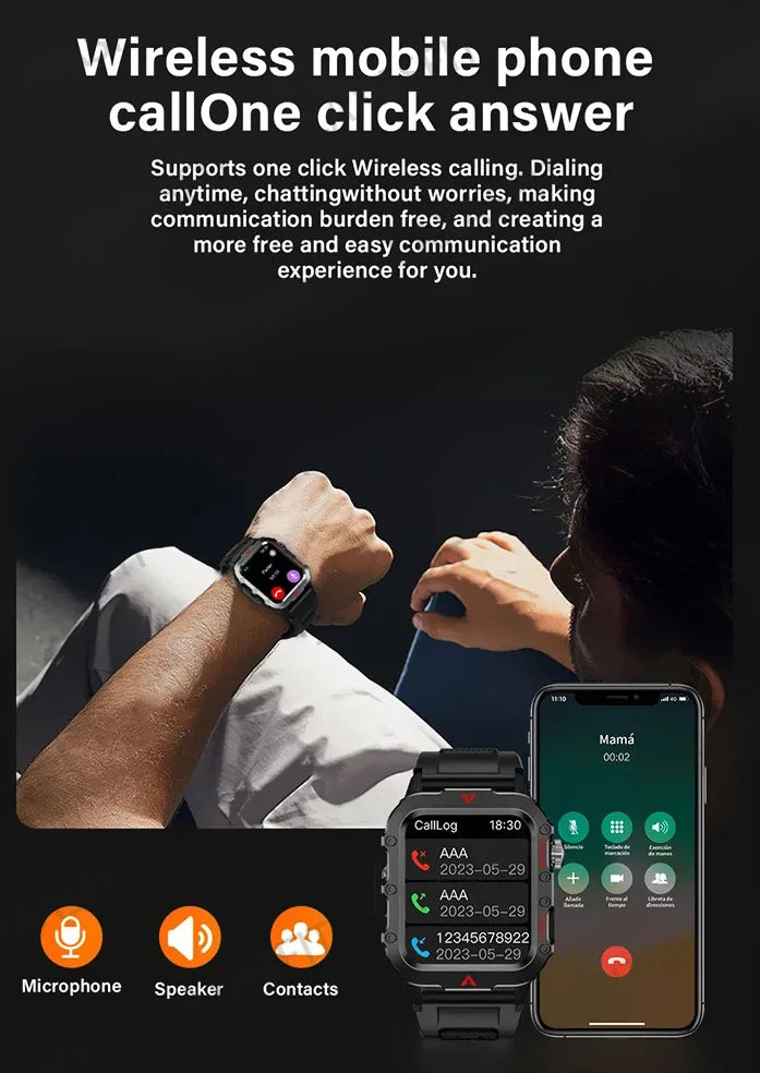 2025 Smartwatch New GPS Smart Watch Men 1.71 Inch HD Display GPS & Make/Receive Phone Calls 400mAh Battery Braceletes