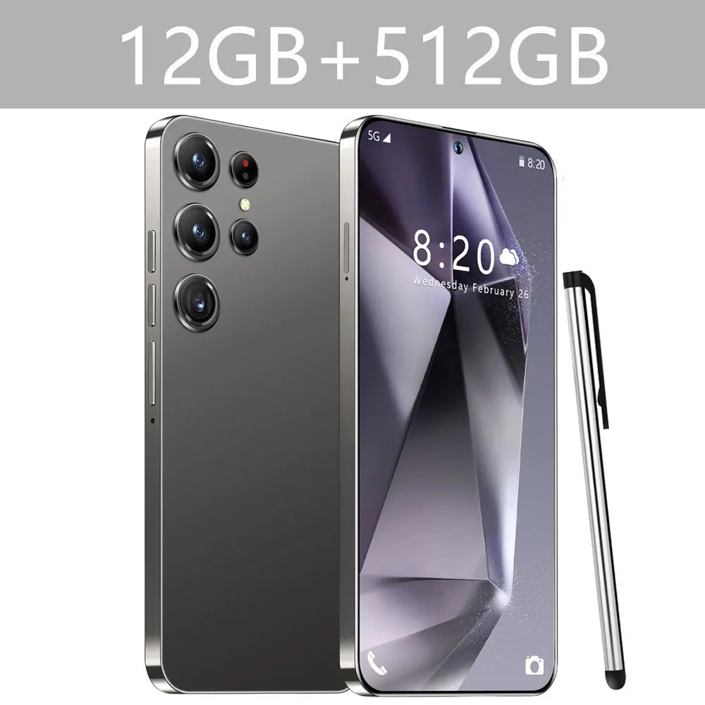 New S24 Ultra Smartphone 5G 7.3 HD Screen 16+1TB Snapdragon 8 gen 3 Dual Sim Cellphones Face ID Cell Phone Mobile Phones Android