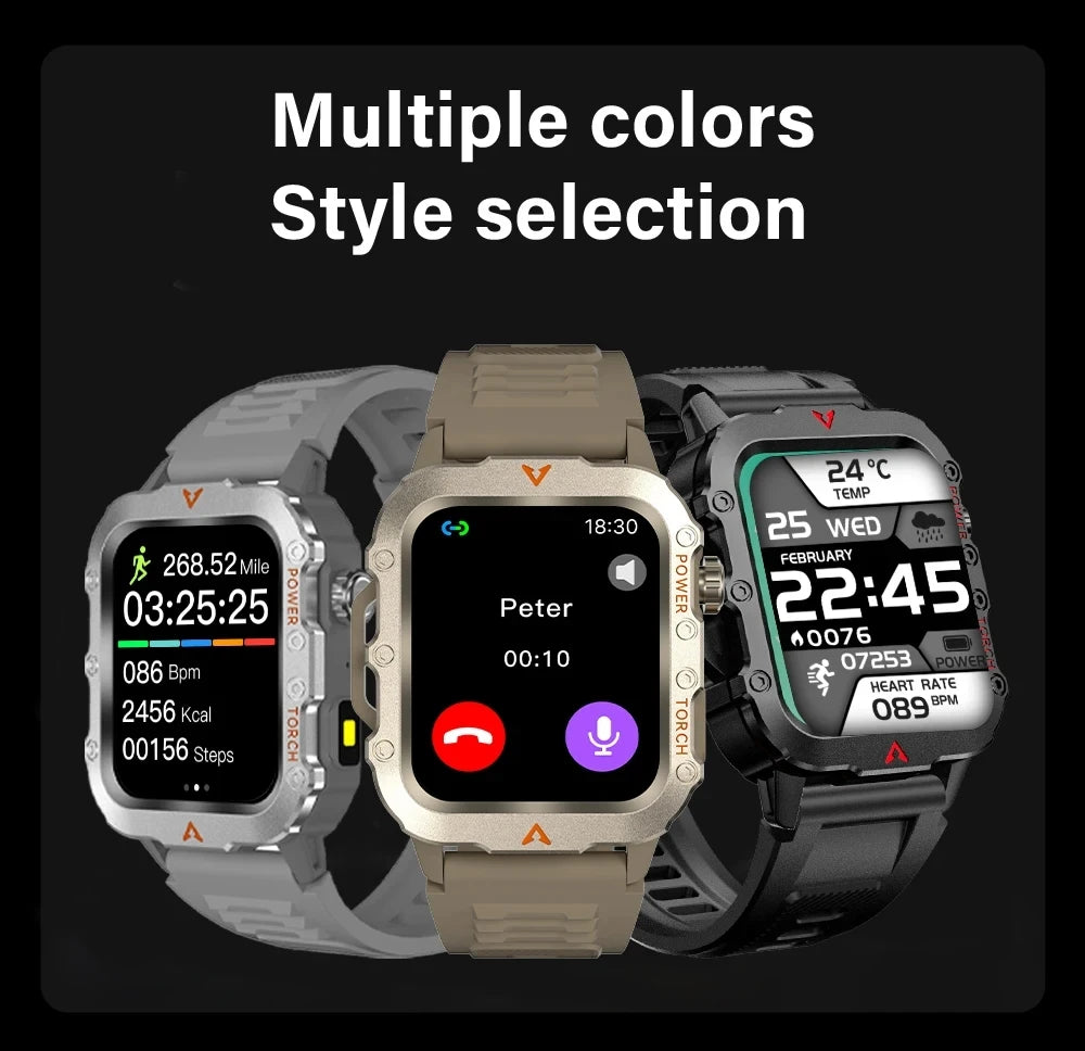 2025 Smartwatch New GPS Smart Watch Men 1.71 Inch HD Display GPS & Make/Receive Phone Calls 400mAh Battery Braceletes