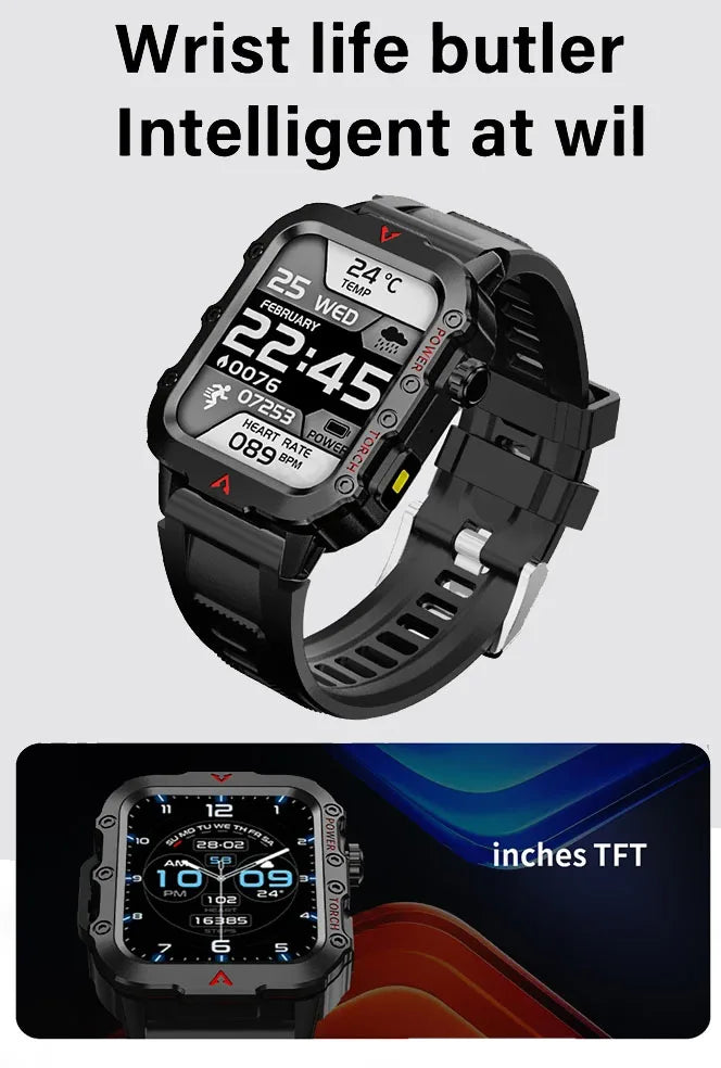 2025 Smartwatch New GPS Smart Watch Men 1.71 Inch HD Display GPS & Make/Receive Phone Calls 400mAh Battery Braceletes