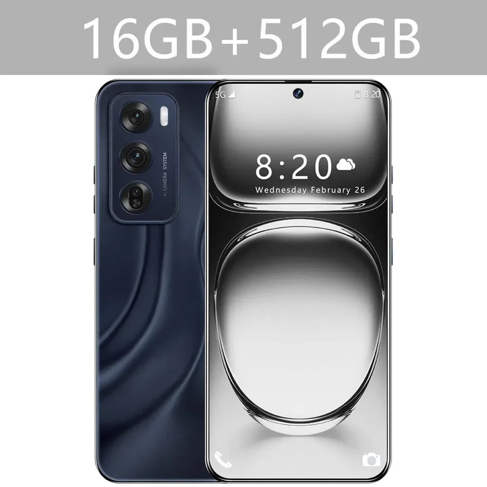 Reno12 pro Smartphone 5G Smart Mobile Phones 16GB+1TB Dual SIM Cellphones Snapdragon 8 gen 3 Android 14 Face Unlocked Cell Phone