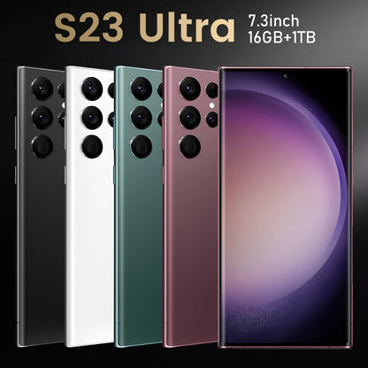 S23 Ultra Global Version Smartphone Snapdragon 888 16G+1TB 8000mAh 48+108MP 4G/5G Network Cellphone Android Mobile Phone