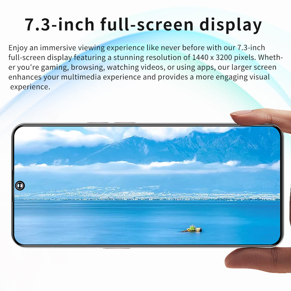 Brand New S30 Ultra Cellphones 5G Android Smartphone 8000mAh 16+1TB 7.3 Inch Face Unlock Cell Phone 50MP+108MP 4G Mobile Phones