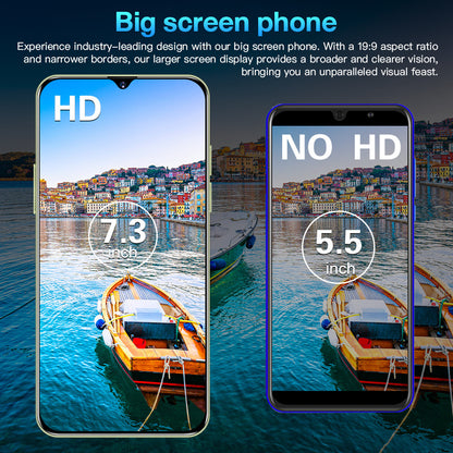 2024 nouveau téléphone portable M13 Pro débloqué d'origine 7.3HD 16 + 1T SmartPhone 3G/4G/5G double Sim 48MP + 108MP 7800Mah Android 13 marque