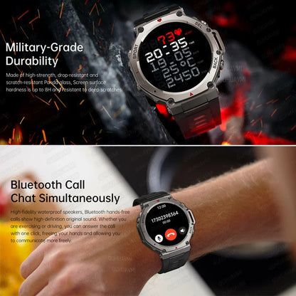 CHOTOG GPS Smart Watch 10ATM Waterproof Built-in Dual-band GNSS Compass Military Sport Smartwatch Men 2025 New