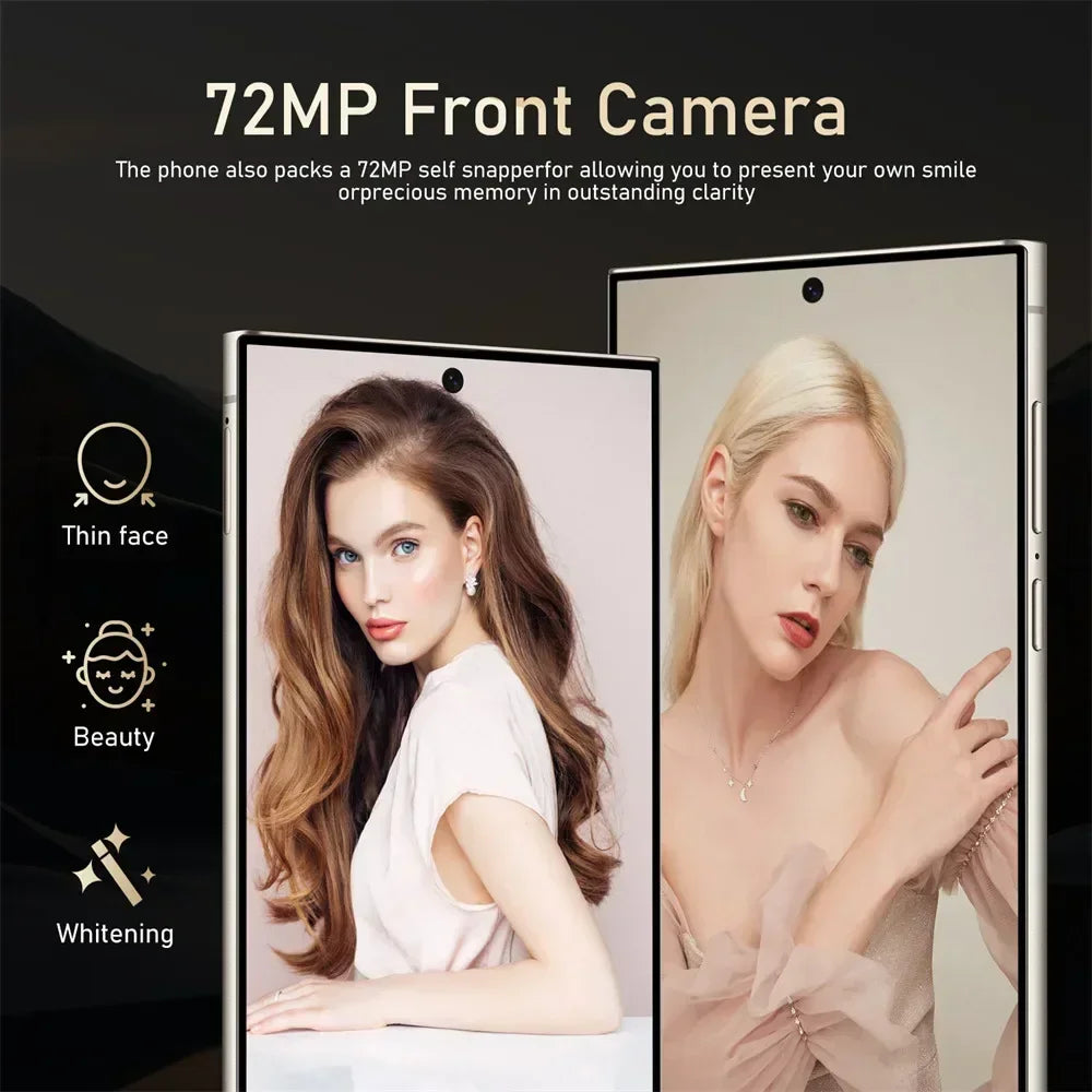 Original S24 Ultra Smartphone 7.3'' 5G Snapdragon 8 Gen 3 16GB+1TB Cellphones Mobile Phones Face Unlocked Cell Phone Android 14