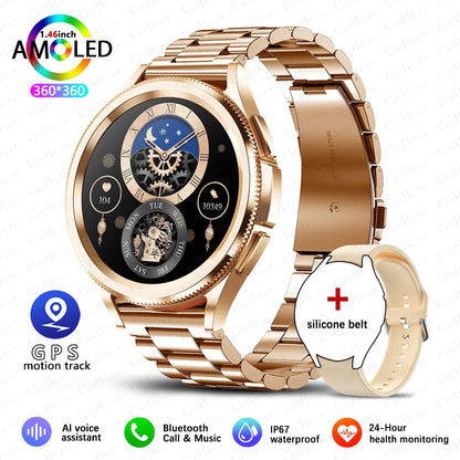 2025 New Smart Watch 6 Smartwatch AMOLED Always On Display Bluetooth Call GPS NFC Smart Watch Men Android IOS
