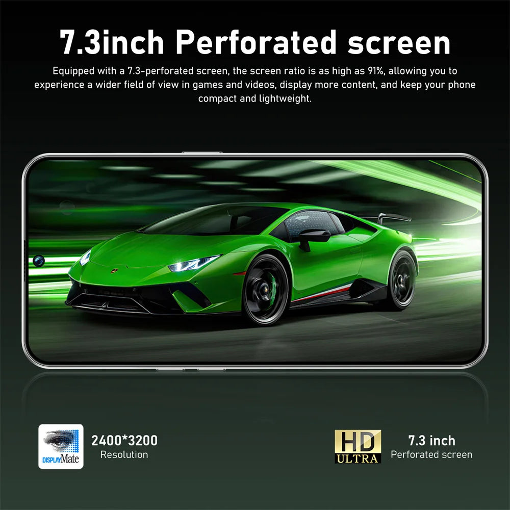 Brand New 17 Pro Max Mobile Phones 7.3inch 5G Smartphone Android Global Version 7800mAh GPS Wifi Smart Cell Phone Dual SIM