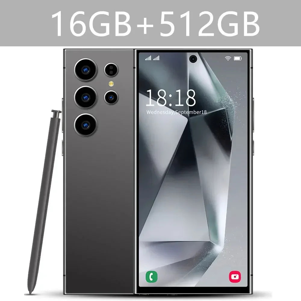 Original S24 Ultra Smartphone 7.3'' 5G Snapdragon 8 Gen 3 16GB+1TB Cellphones Mobile Phones Face Unlocked Cell Phone Android 14