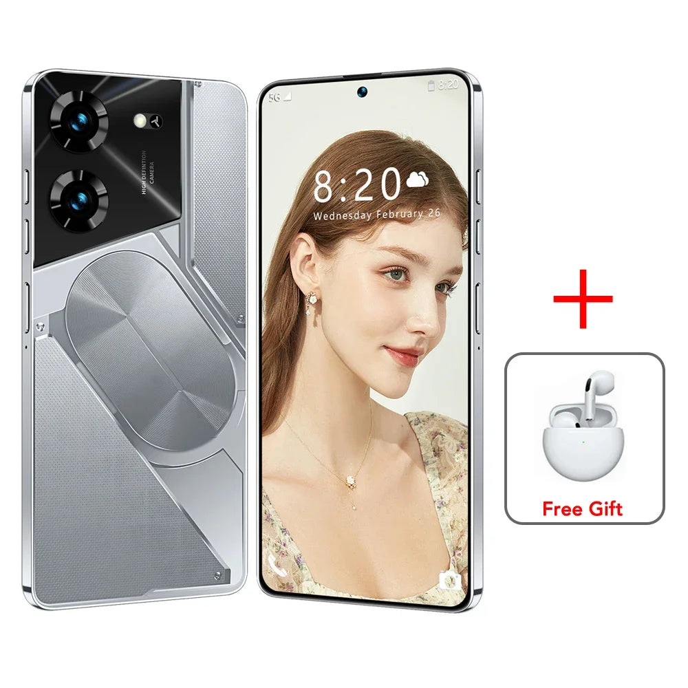 Pova 5 Pro Smartphone 5G 7.3 HD Screen Cell Phone 16GB+1TB Cellphones Dual Sim Face Unlocked Original Mobile Phones Android