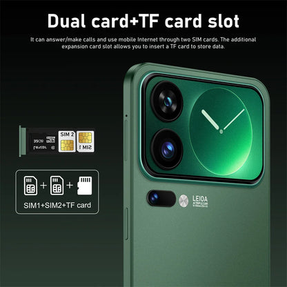 Brand New 17 Pro Max Mobile Phones 7.3inch 5G Smartphone Android Global Version 7800mAh GPS Wifi Smart Cell Phone Dual SIM