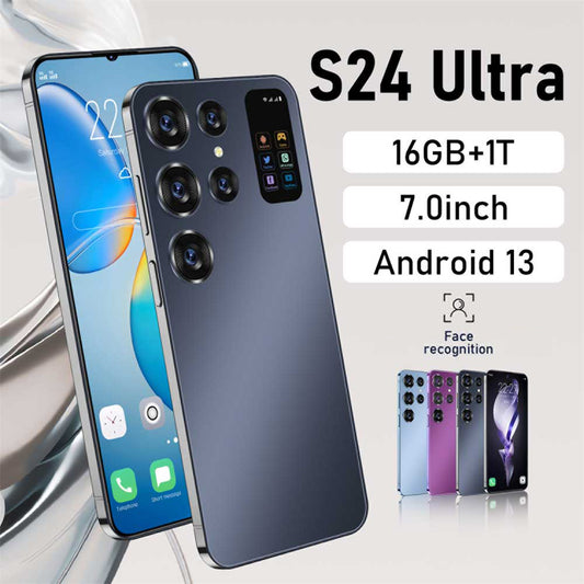 2024 Original S24 Ultra Smartphone 5G 7.0HD Cell Phone Dual Sim 16G+1T Mobile Phones Android Face Unlocked 7000mAh Cellphones