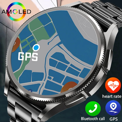 2025 New Smart Watch 6 Smartwatch AMOLED Always On Display Bluetooth Call GPS NFC Smart Watch Men Android IOS