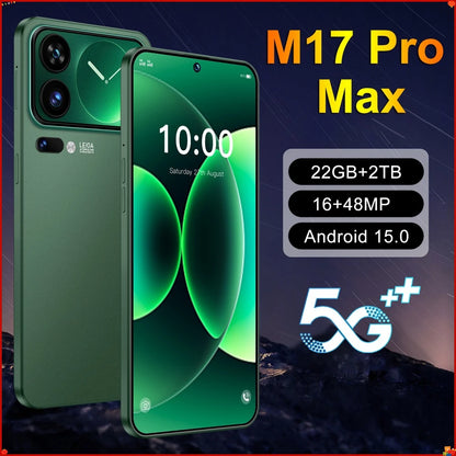 Brand New 17 Pro Max Mobile Phones 7.3inch 5G Smartphone Android Global Version 7800mAh GPS Wifi Smart Cell Phone Dual SIM