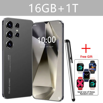 Original S24 Ultra Smartphone 5G 7.0 HD 16G+1T Android 14 Cell Phone Dual Sim Face Unlocked Mobile Phone Cellphones Telephone