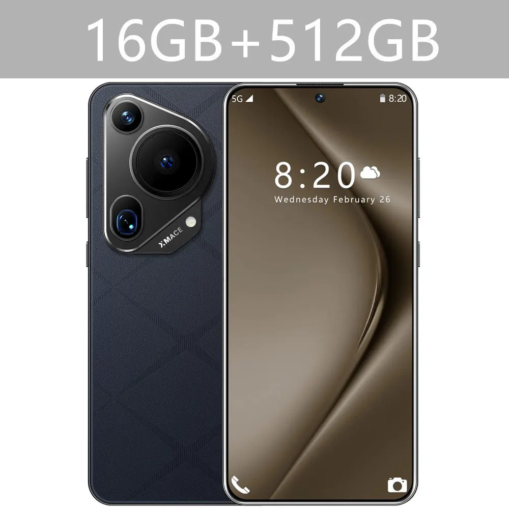 Original New P70 Ultra Smartphone 5G 7.3inch 16GB+1TB Cell Phone Dual Sim Android Mobile Phone 8000mAh Cellphones Global Version