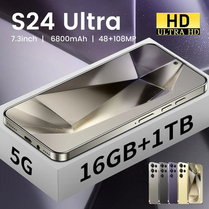 S24 Ultra 7.3'' 5G Original Smartphone 7800mAh Snapdragon 8 Gen 3 Cell Phone Android 14 Smart Mobile Phones Global Cellphones