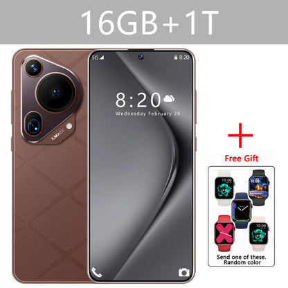 Original New P70 Ultra Smartphone 5G 7.3inch 16GB+1TB Cell Phone Dual Sim Android Mobile Phone 8000mAh Cellphones Global Version