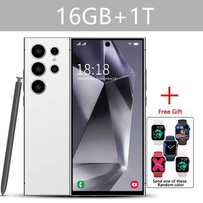 Original S24 Ultra Smartphone 7.3'' 5G Snapdragon 8 Gen 3 16GB+1TB Cellphones Mobile Phones Face Unlocked Cell Phone Android 14