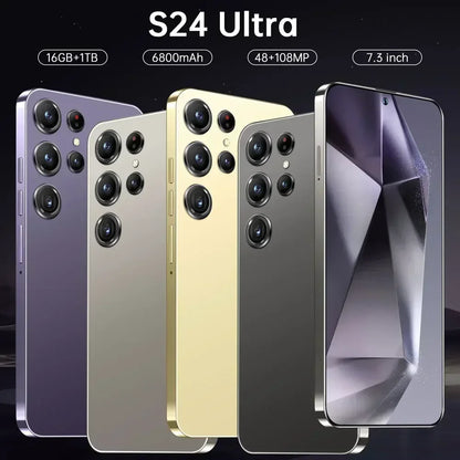 S24 Ultra 7.3'' 5G Original Smartphone 7800mAh Snapdragon 8 Gen 3 Cell Phone Android 14 Smart Mobile Phones Global Cellphones