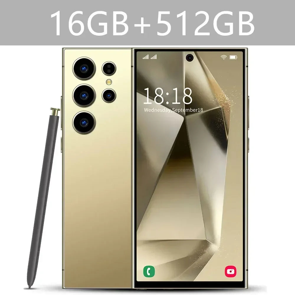 Original S24 Ultra Smartphone 7.3'' 5G Snapdragon 8 Gen 3 16GB+1TB Cellphones Mobile Phones Face Unlocked Cell Phone Android 14