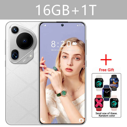 Original New P70 Ultra Smartphone 5G 7.3inch 16GB+1TB Cell Phone Dual Sim Android Mobile Phone 8000mAh Cellphones Global Version