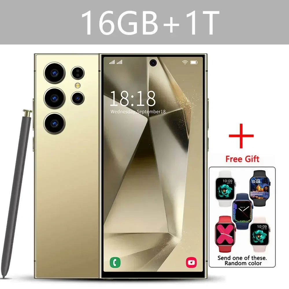 Original S24 Ultra Smartphone 7.3'' 5G Snapdragon 8 Gen 3 16GB+1TB Cellphones Mobile Phones Face Unlocked Cell Phone Android 14