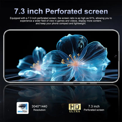 2025 New Smartphone 15 Ultra 7.3HD 5G Dual Card Dual Standby Mobile Phones Android 14 Global Version Cell Phone 8000mAh