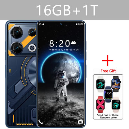 Original GT10 Pro Smartphone 7.3inch Snapdragon 8 gen 3 16GB+1TB Cell Phone 5G Dual Sim Android Mobile Phone 6800mAh Cellphones