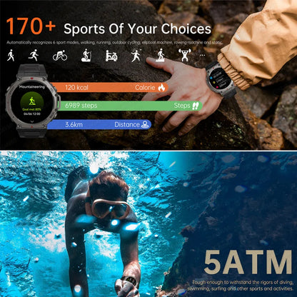 CHOTOG GPS Smart Watch 10ATM Waterproof Built-in Dual-band GNSS Compass Military Sport Smartwatch Men 2025 New