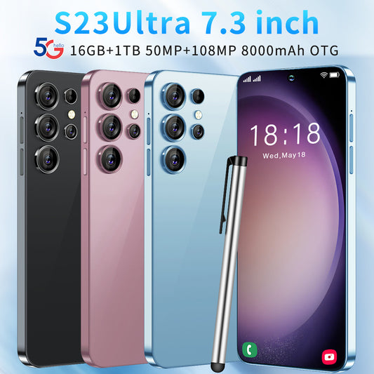Cell Phone S23 Ultra Smartphone 5G 4G 7.3in Full Screen 16GB+1TB Dual Sim Smart Mobile Phones Android Cellphones Global Version